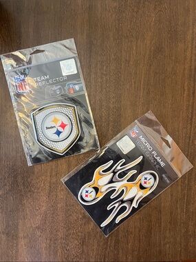 NFL Pittsburgh Steelers Black Yellow White Reflective Decals